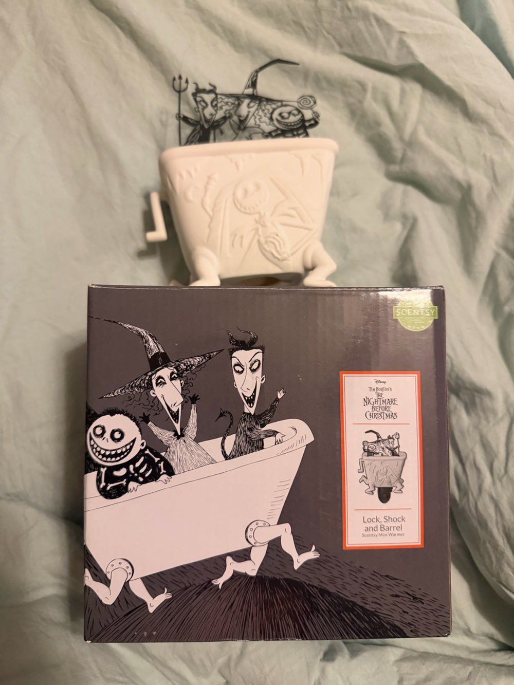 The Nightmare Before Christmas Ceramic Wax Warmer - Black & White